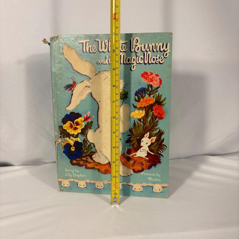 Vintage 1945 The White Bunny and his Magic Nose Lily Duplaix Masha 4th Printing - Picture 7 of 8